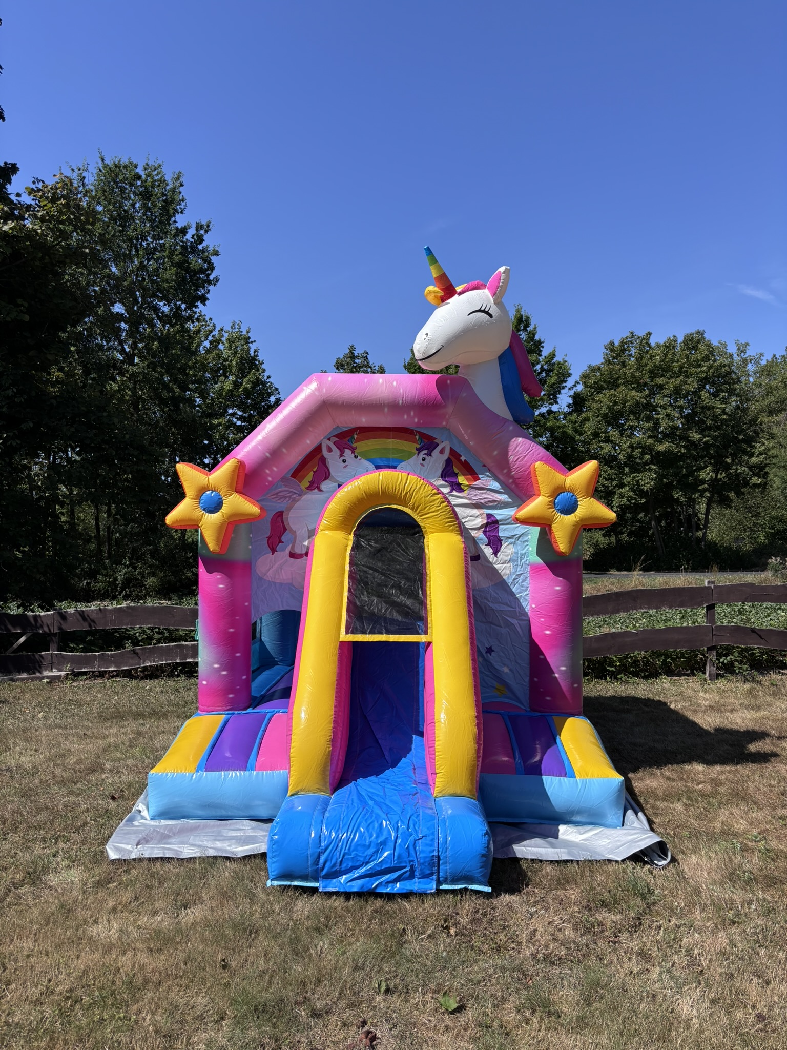 Einhorn Hüpfburg